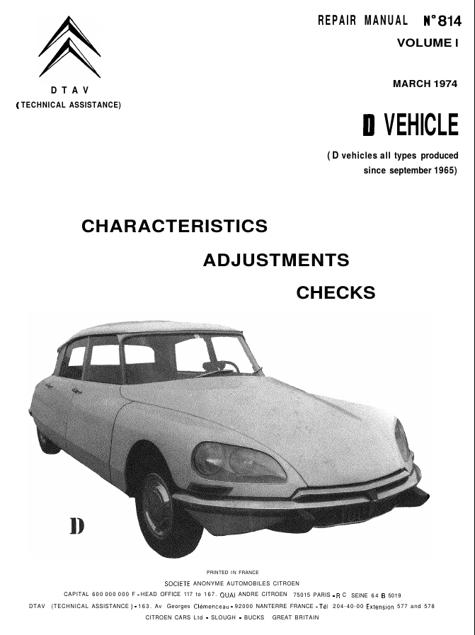 Repair Manual Nr 814 Volume 1