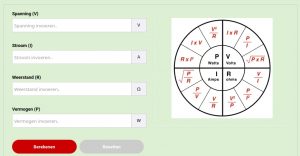 Wet van Ohm calculator